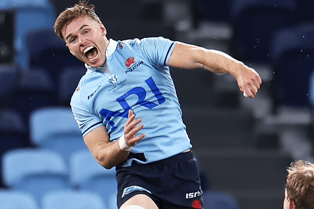 Will Harrison jumps for joy after kicking the match winner
