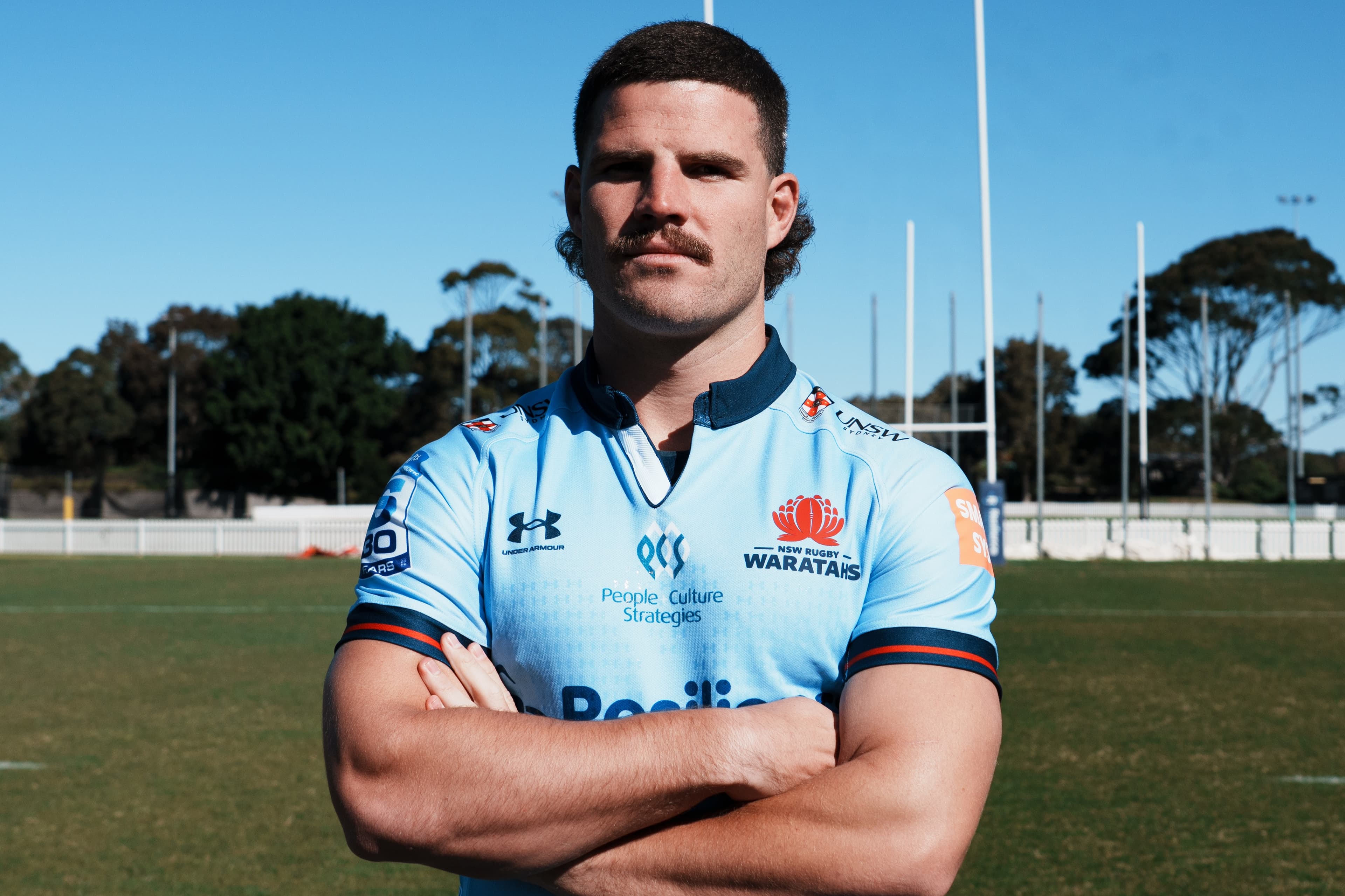 Max Burey at Daceyville after signing a two-year deal with NSW Waratahs.