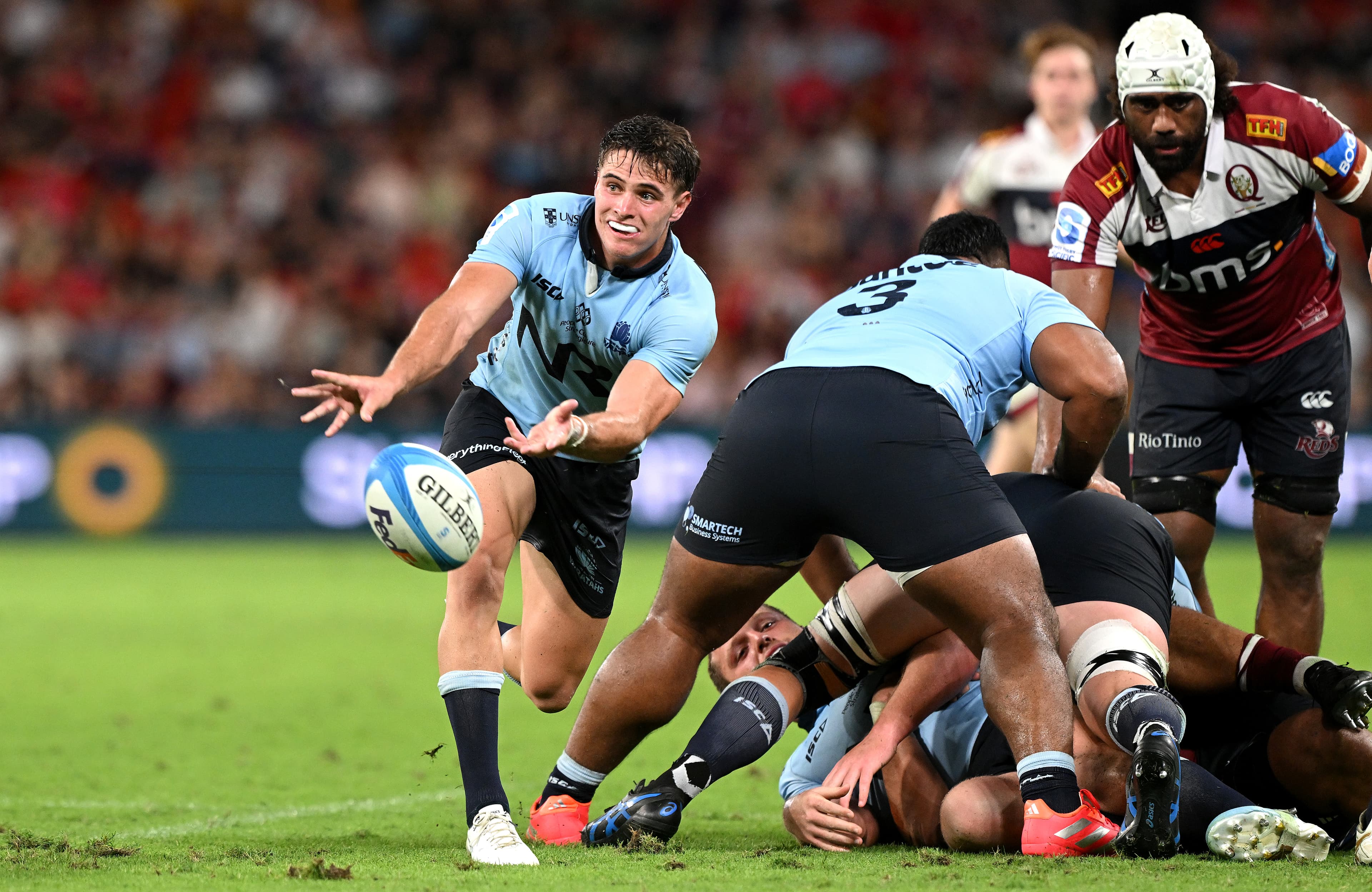 Teddy Wilson: Led a hard and fast start for the NSW Waratahs in his run on debut 