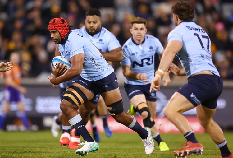Langi Gleeson's first half intercept and try gave the NSW Waratahs hope 
