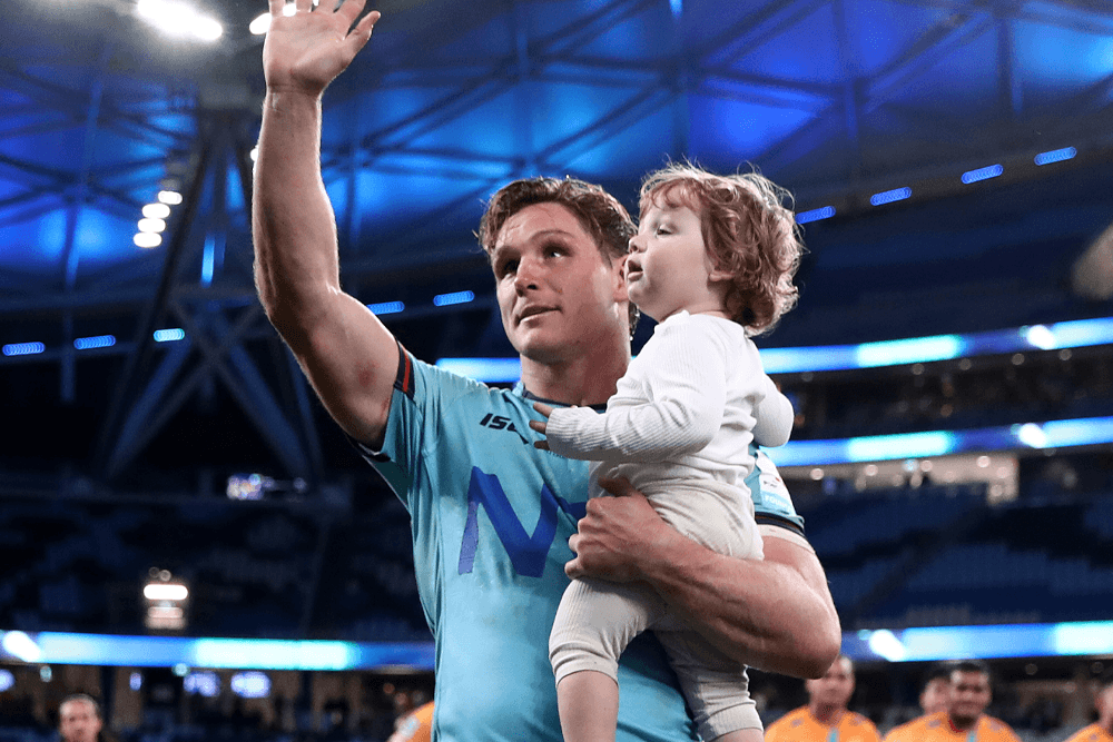 The Waratahs faithful farewell Michael Hooper last year at Allianz Stadium.