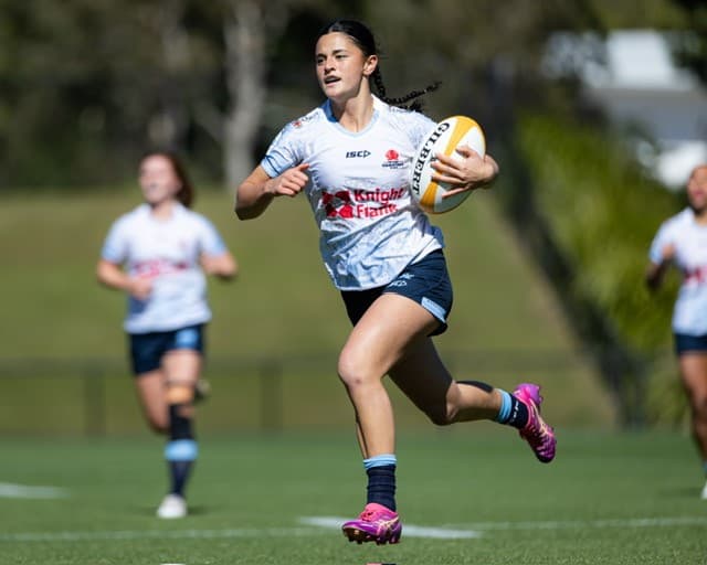 Stand Out: Darci Turinui was one of the NSW Waratahs stars in Round 1 of NextGen 7s (Photo: Rugby.com.au)