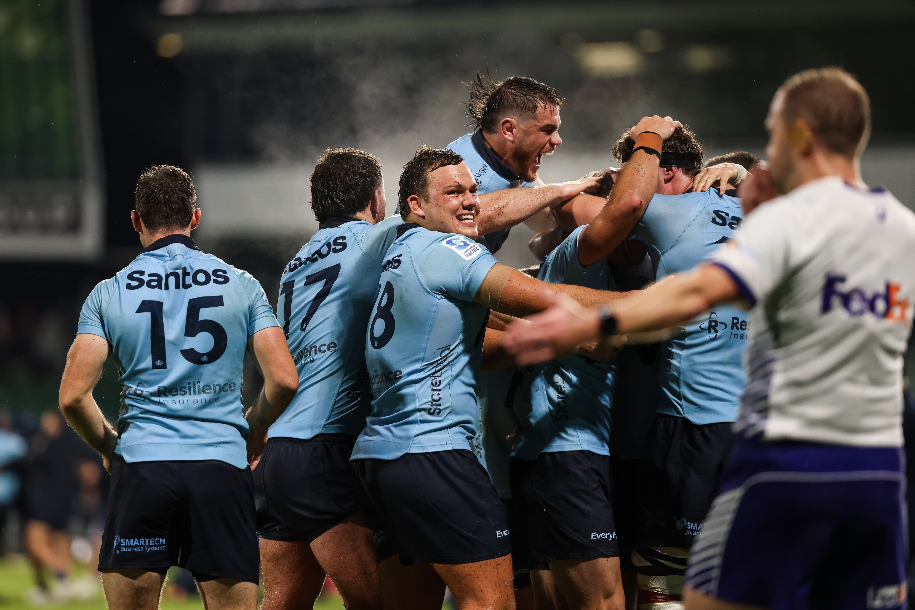 What A Win: The NSW Waratahs' hopes of a finals berth is still alive after their Super Point win over the Western Force