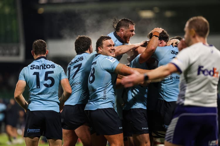 What A Win: The NSW Waratahs' hopes of a finals berth is still alive after their Super Point win over the Western Force
