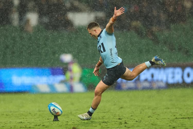 Super Boot: Jack Bowen's second half penalty kick against the Western Force locked the score at 17-17, setting the game up for Super Point extra time