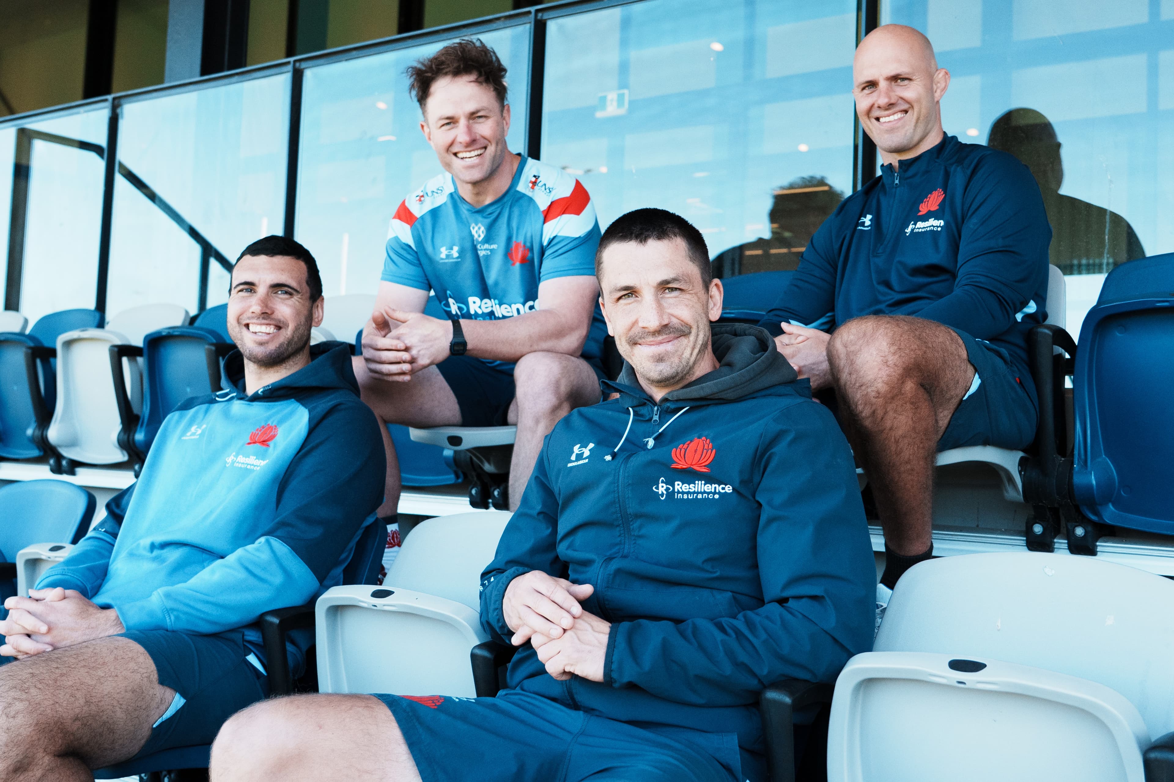 NSW Waratahs Super Rugby AUS coaches for 2026 - Jack Debreczeni, Dan Palmer, Jake Gordon, Lachlan McCaffrey.