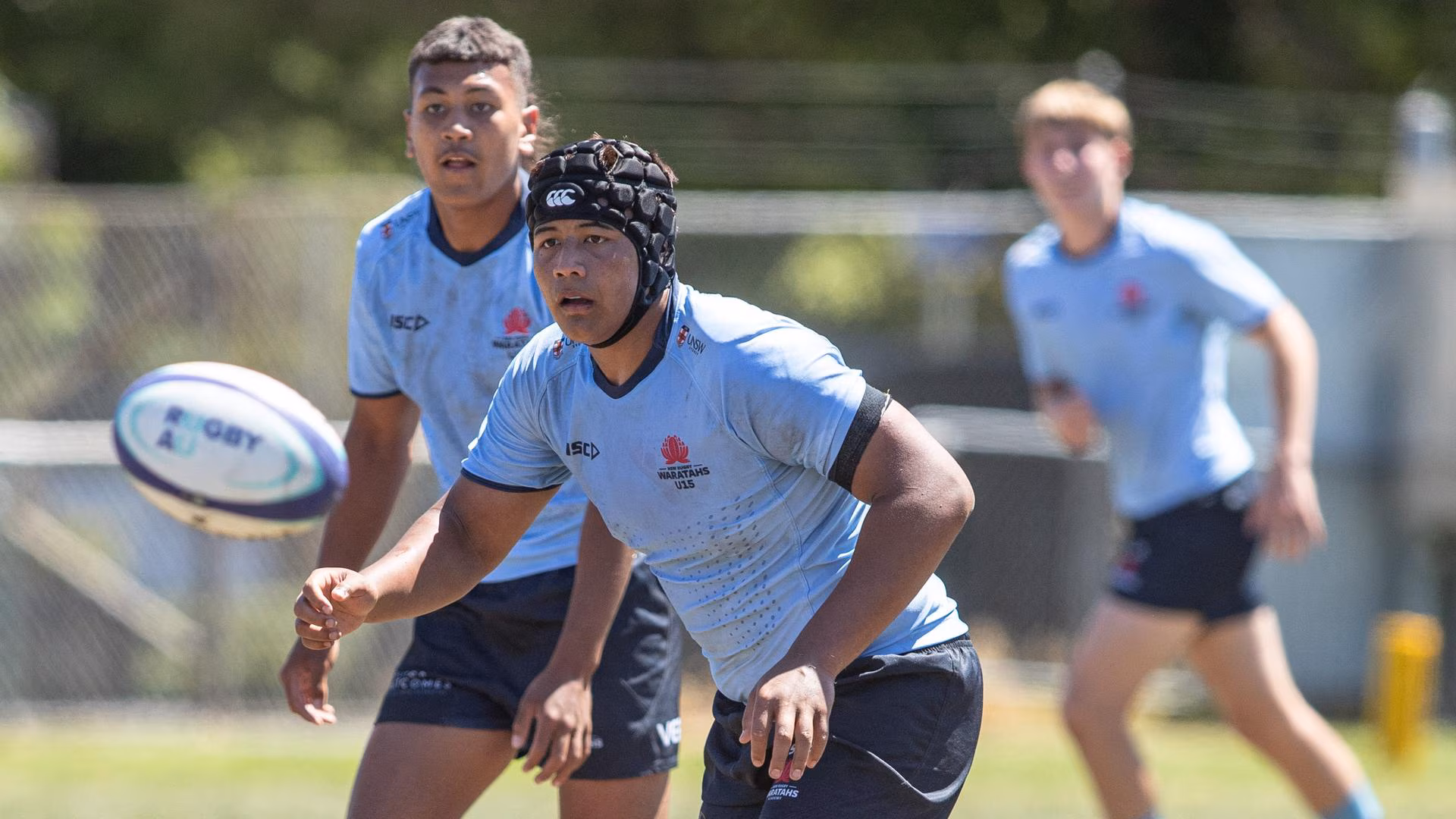 Chris Suaalii playing for Waratahs U15s against Queensland Reds. Picture: Julian Andrews.