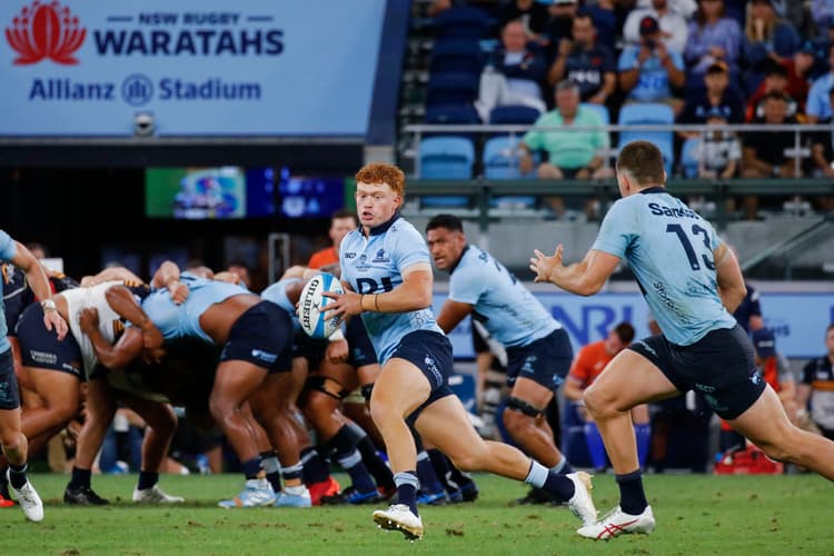 Back in the fray: Playmaker Tane Edmed has earned his return to the NSW Waratahs Starting XV to play the Queensland Reds